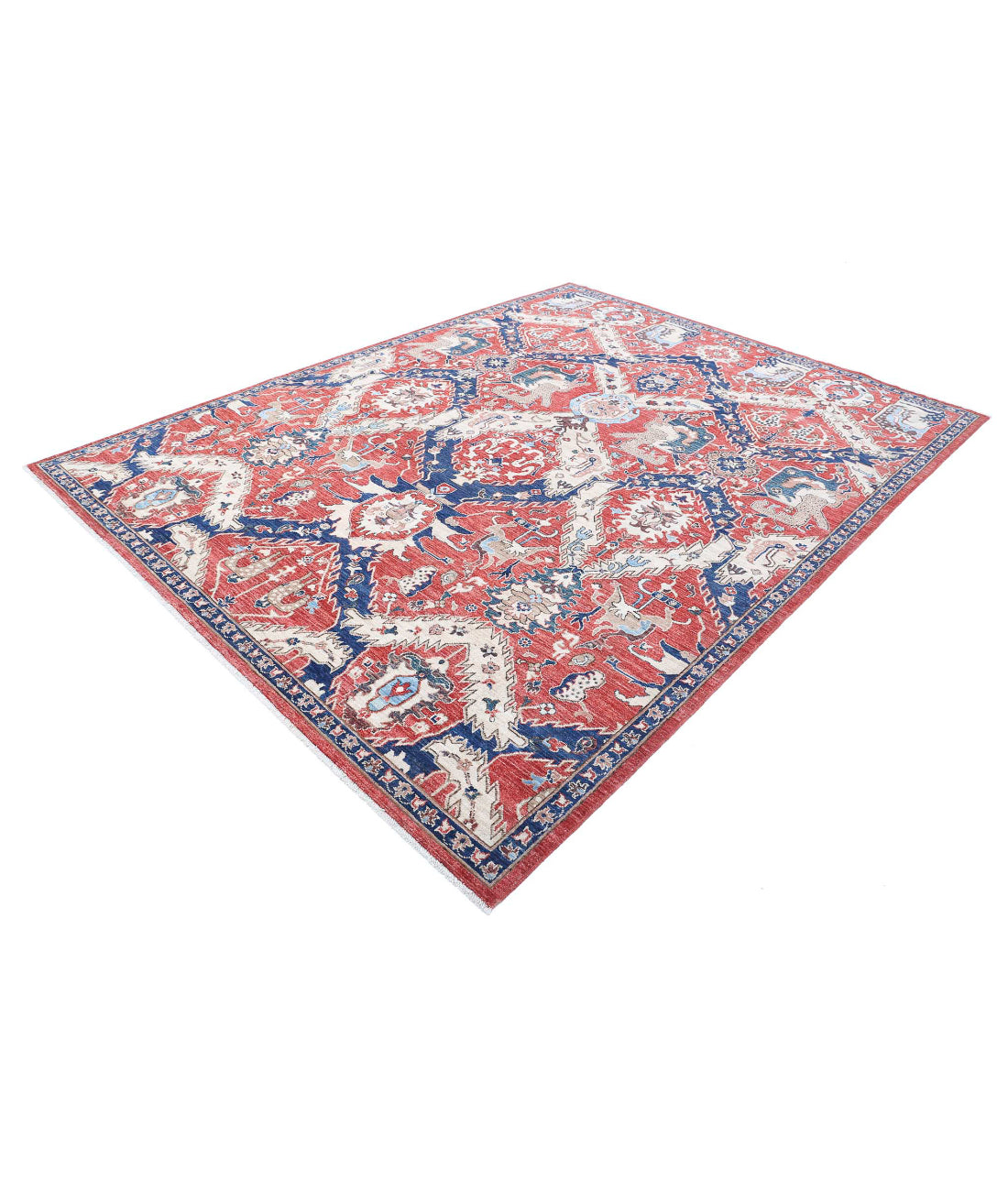 Hand Knotted Artemix Wool Rug - 7'8'' x 9'11''