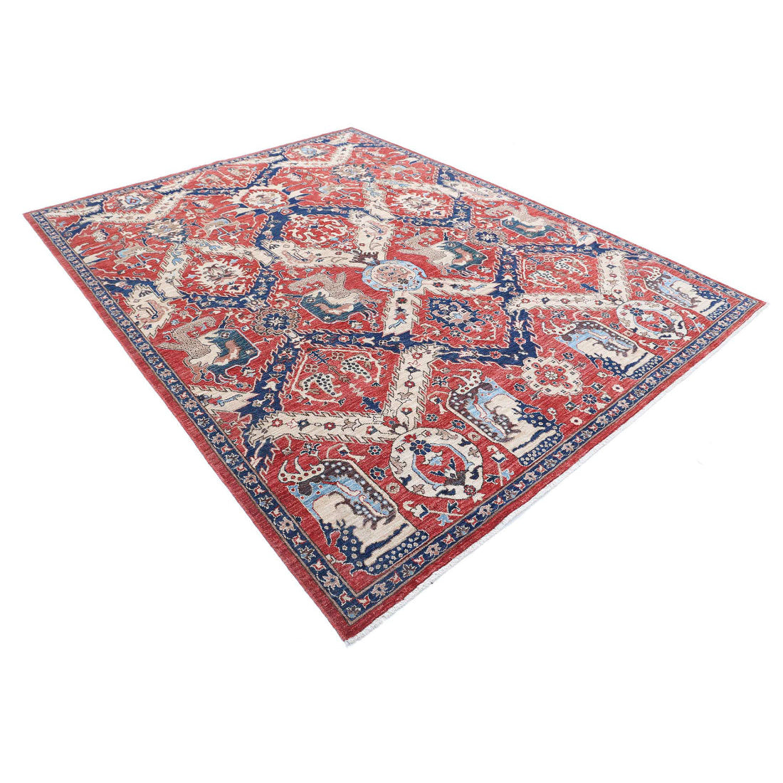 Hand Knotted Artemix Wool Rug - 7'8'' x 9'11''