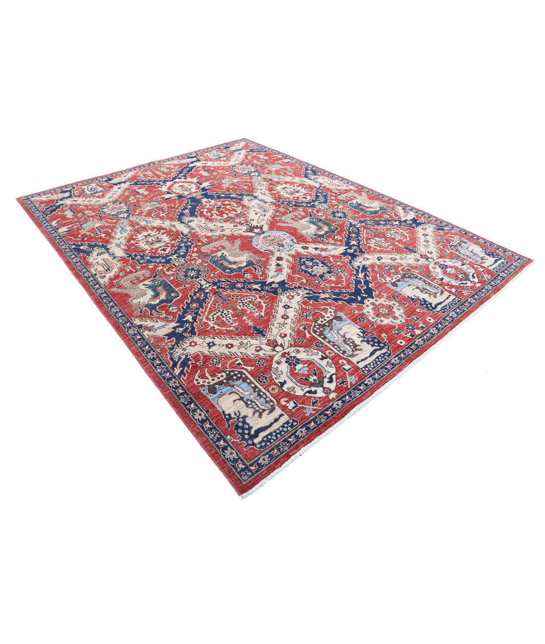Hand Knotted Artemix Wool Rug - 7'8'' x 9'11''