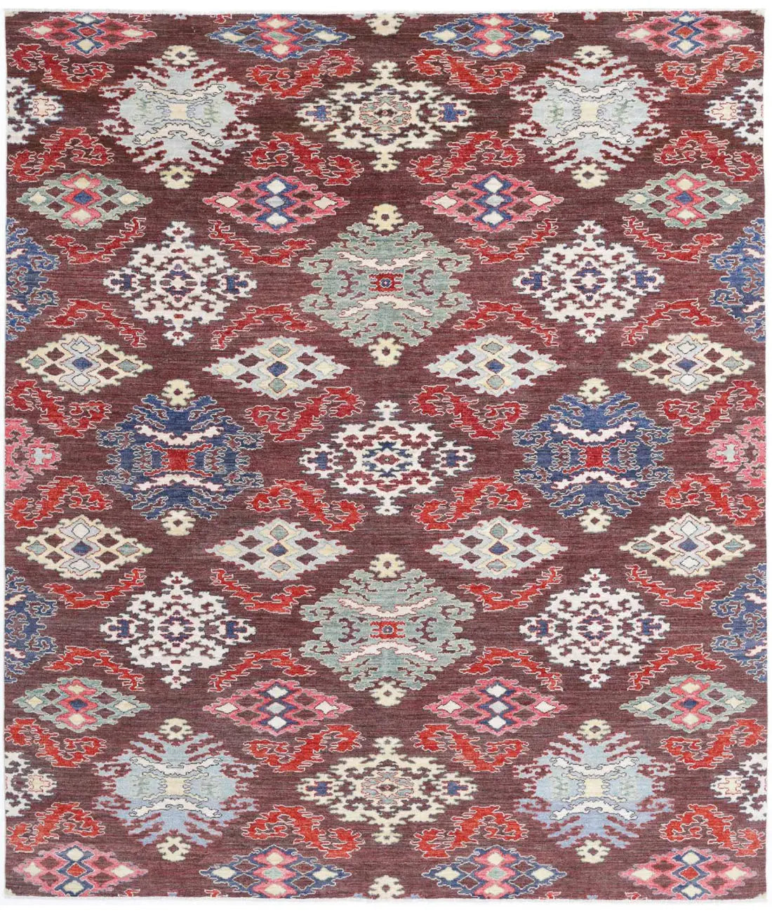Hand Knotted Artemix Wool Rug - 8'0'' x 9'7''