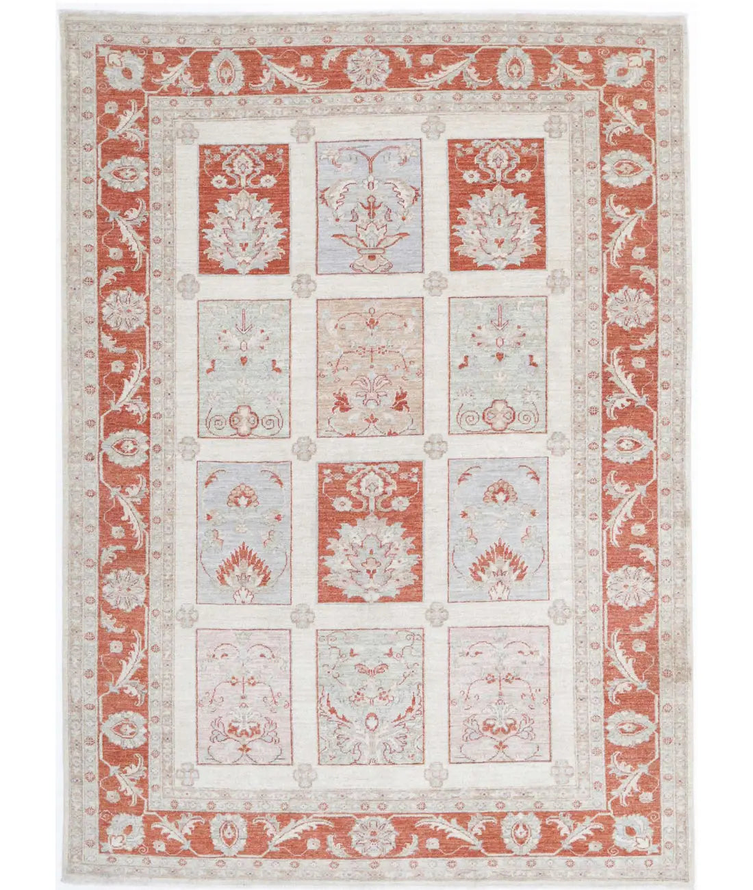 Hand Knotted Bakhtiari Wool Rug - 5'7'' x 7'9''