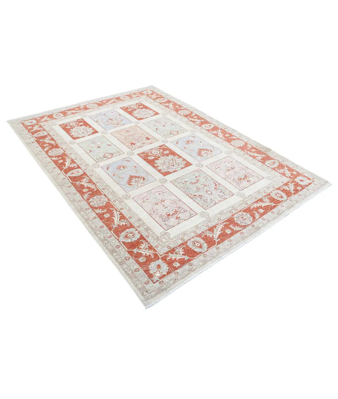 Hand Knotted Bakhtiari Wool Rug - 5'7'' x 7'9''