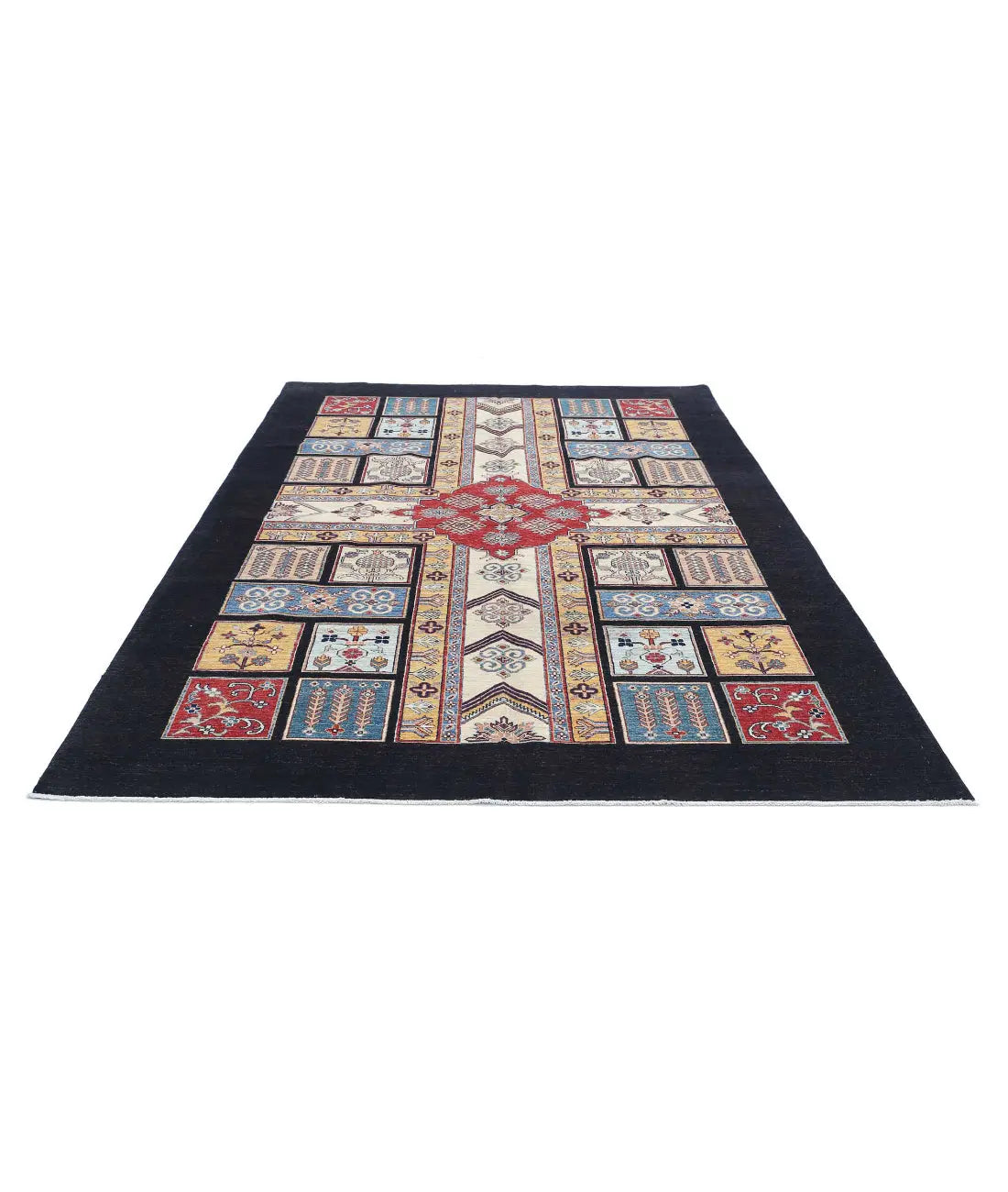 Tapis en laine Bakhtiari noué à la main - 6'7'' x 9'7''