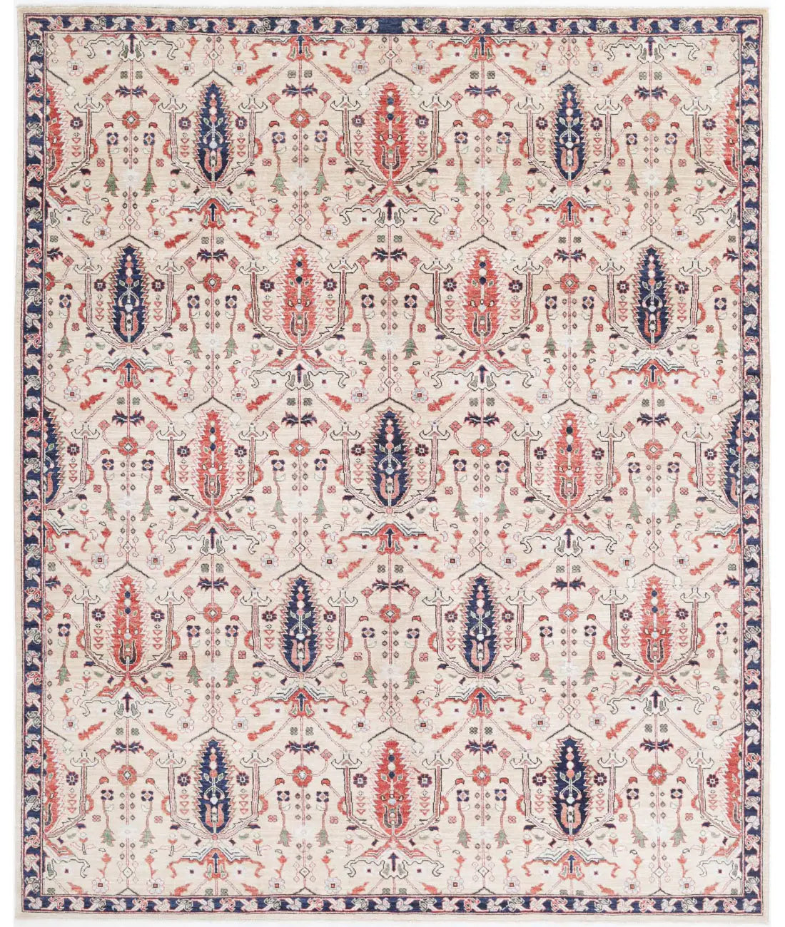 Hand Knotted Bakshaish Wool Rug - 7&#39;10&#39;&#39; x 9&#39;10&#39;&#39; - Arteverk Rugs Area rug