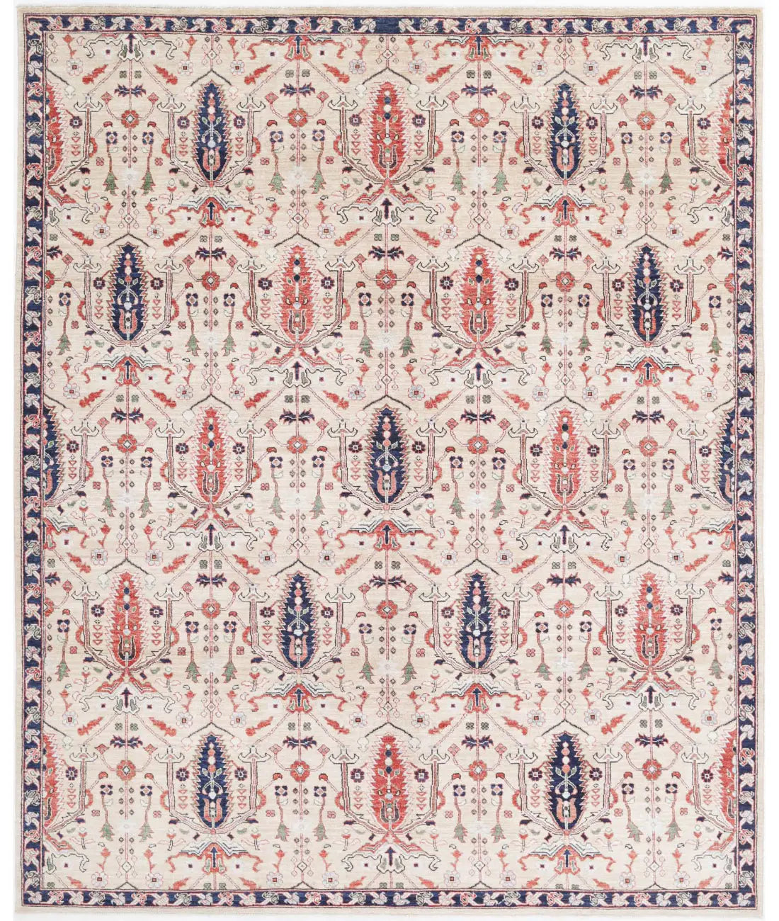 Hand Knotted Bakshaish Wool Rug - 7'10'' x 9'10''