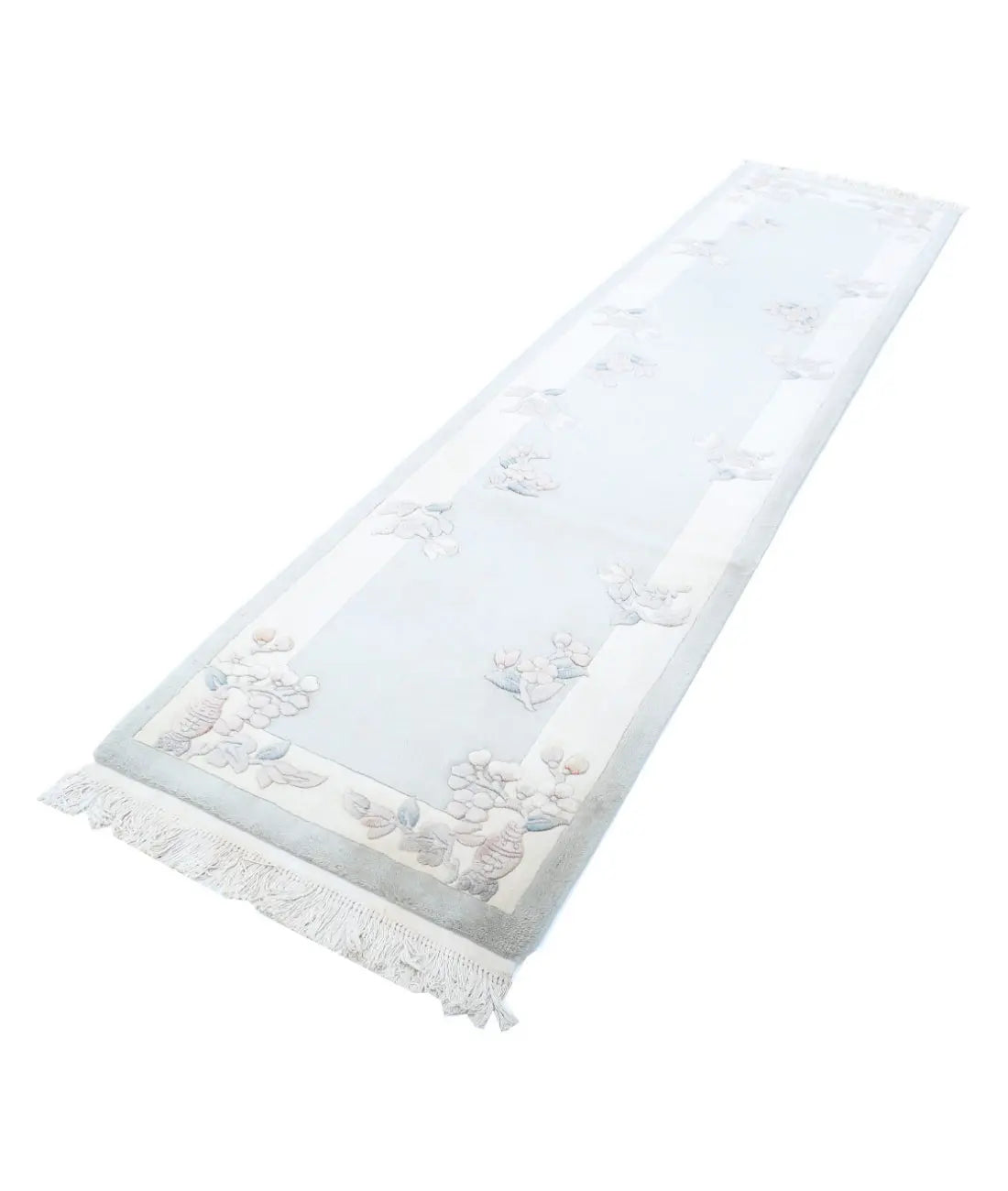 Alfombra china de lana anudada a mano - 2'6'' x 10'1''