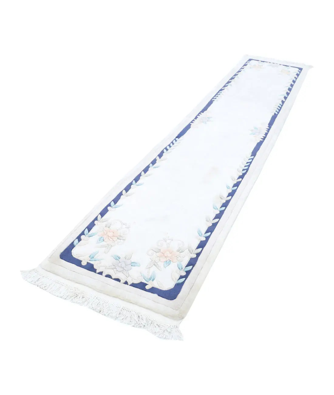 Alfombra china de lana anudada a mano - 2'6'' x 11'10''