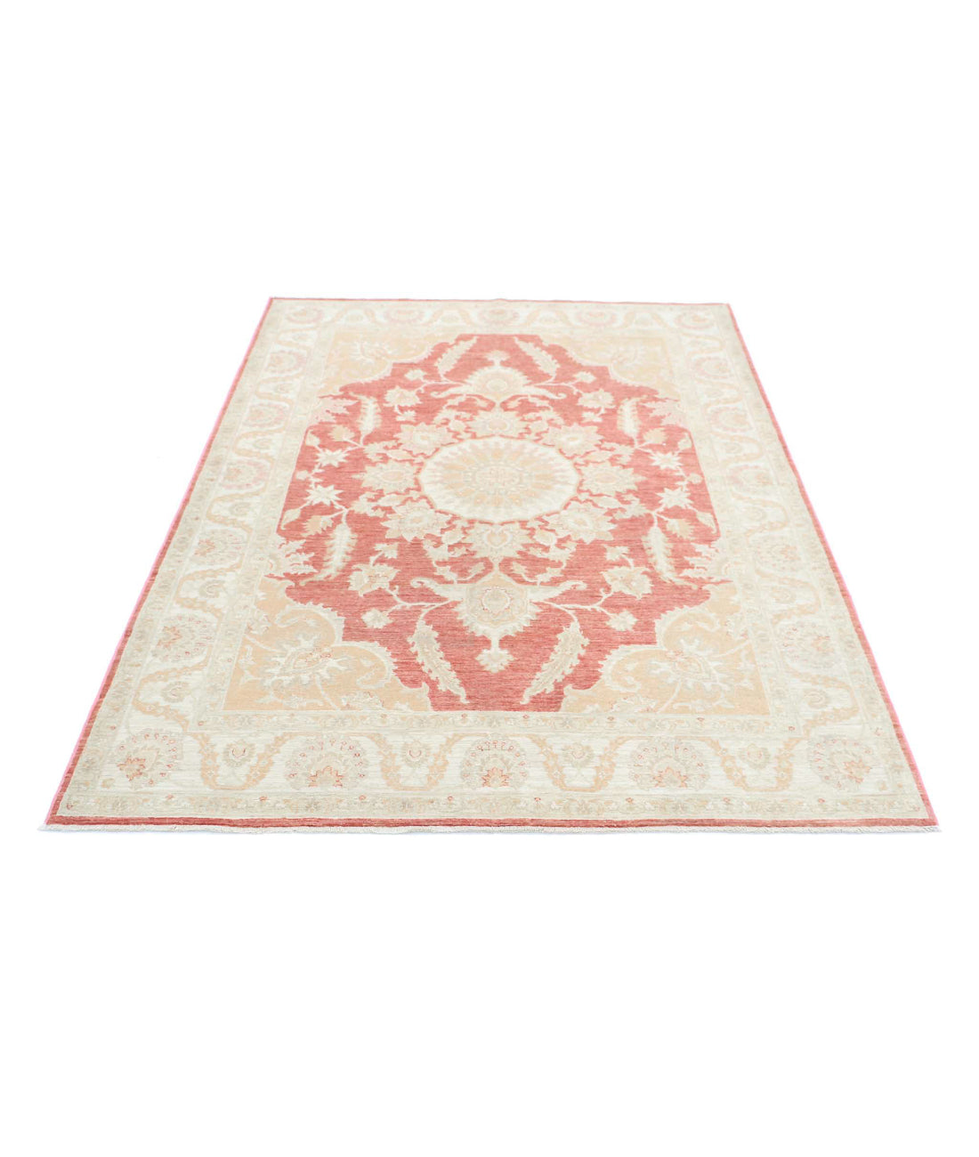 Hand Knotted Fine Ariana Serenity Wool Rug - 4'11'' x 6'7''