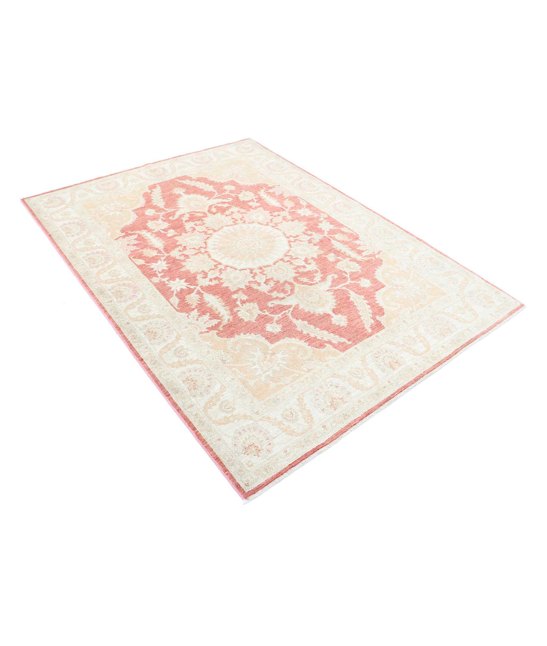 Hand Knotted Fine Ariana Serenity Wool Rug - 4'11'' x 6'7''