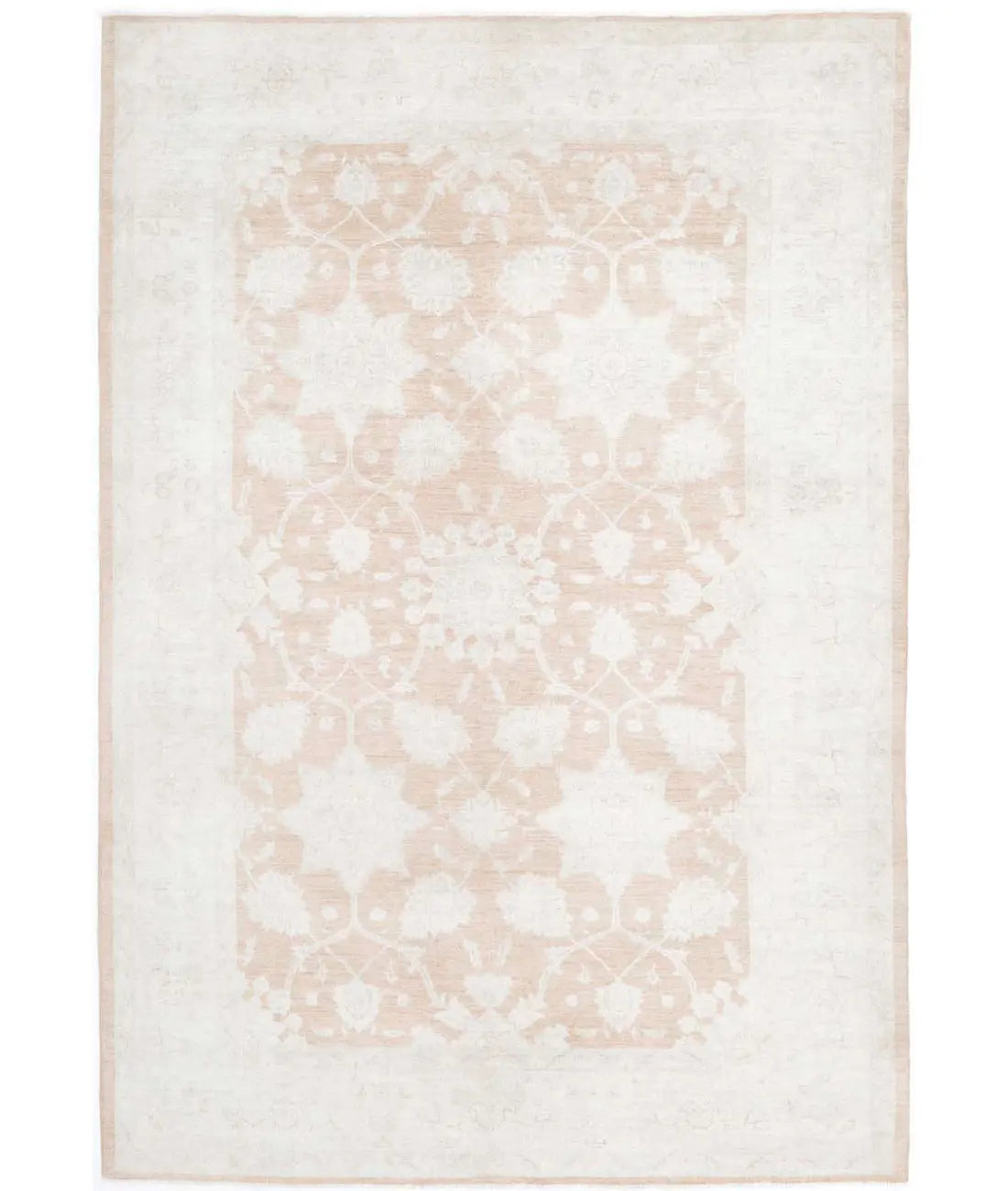 Hand Knotted Fine Ariana Serenity Wool Rug - 6'4'' x 9'4''
