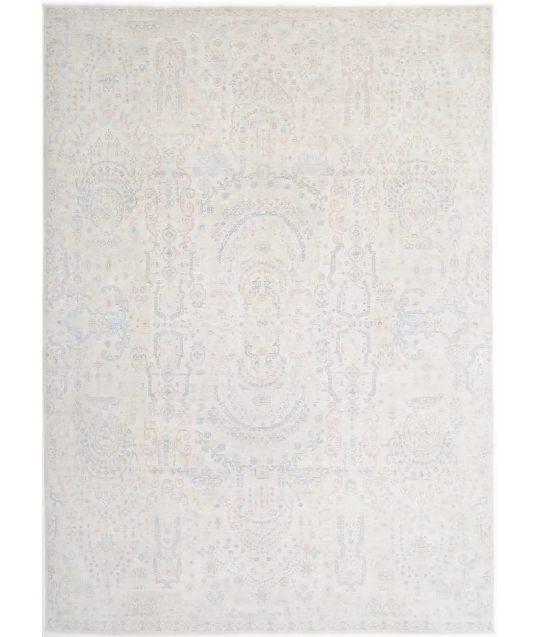 Hand Knotted Fine Artemix Wool Rug - 9'10'' x 13'8''