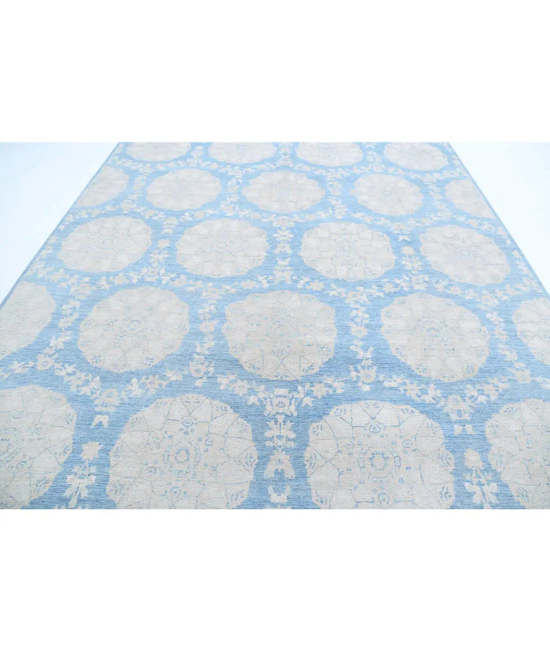 Hand Knotted Fine Artemix Wool Rug - 9'2'' x 12'0'' - Arteverk Rugs Area rug