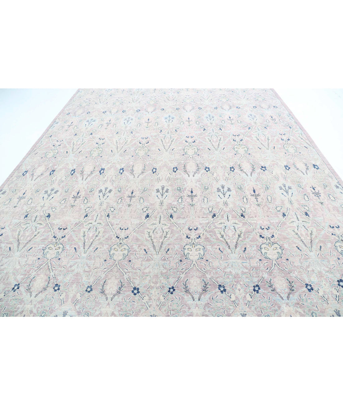 Hand Knotted Fine Artemix Wool Rug - 9'9'' x 13'7''