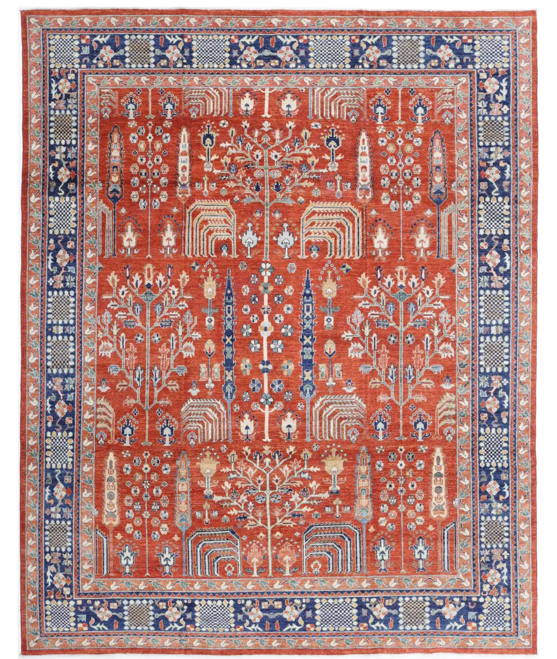 Hand Knotted Fine Bakshaish Wool Rug - 7'9'' x 9'11'' - Arteverk Rugs Area rug