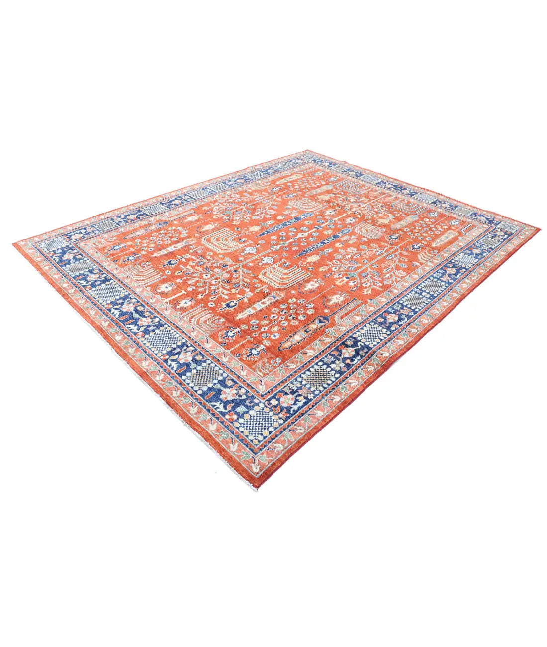 Hand Knotted Fine Bakshaish Wool Rug - 7'9'' x 9'11'' - Arteverk Rugs Area rug