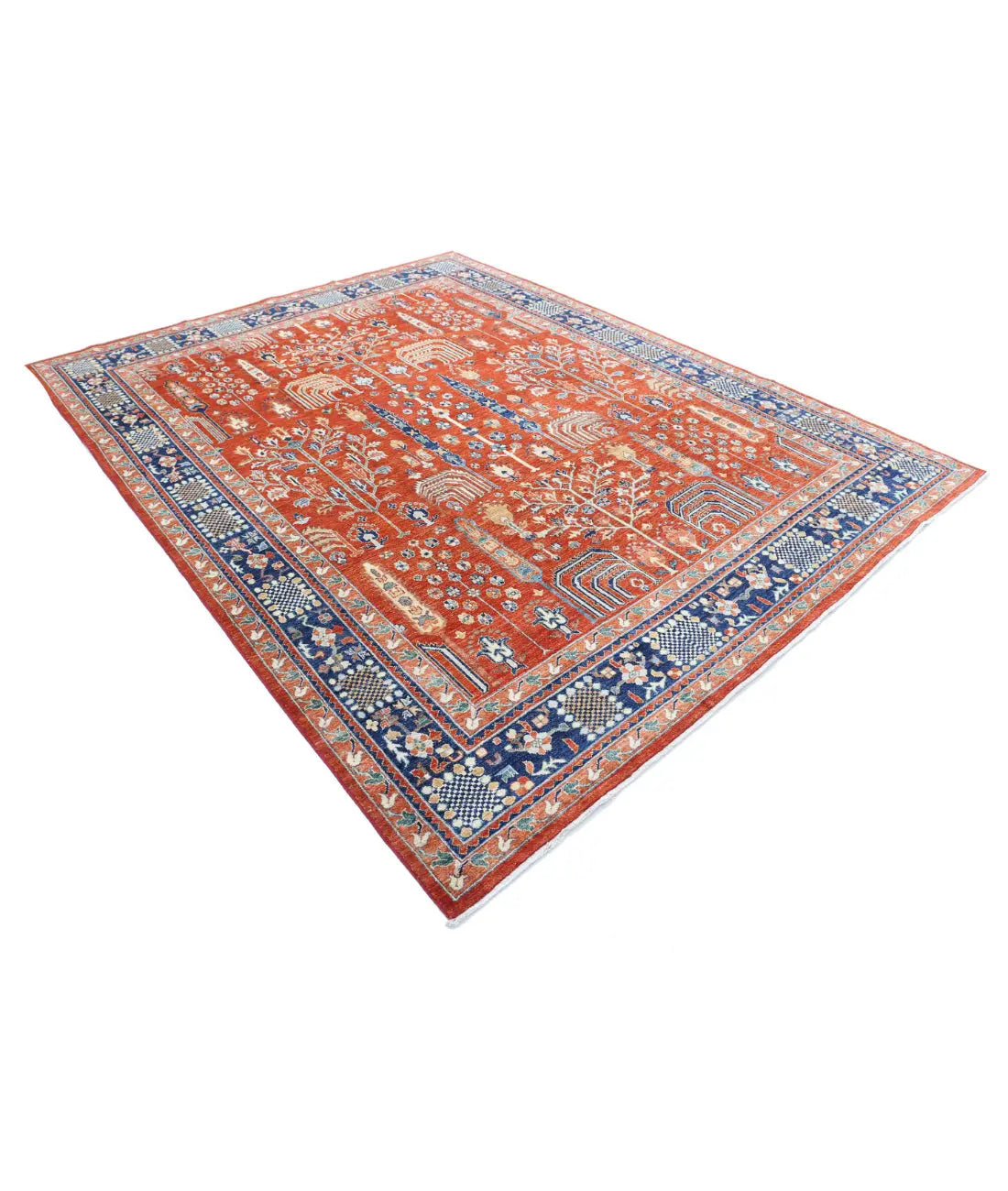 Hand Knotted Fine Bakshaish Wool Rug - 7'9'' x 9'11'' - Arteverk Rugs Area rug