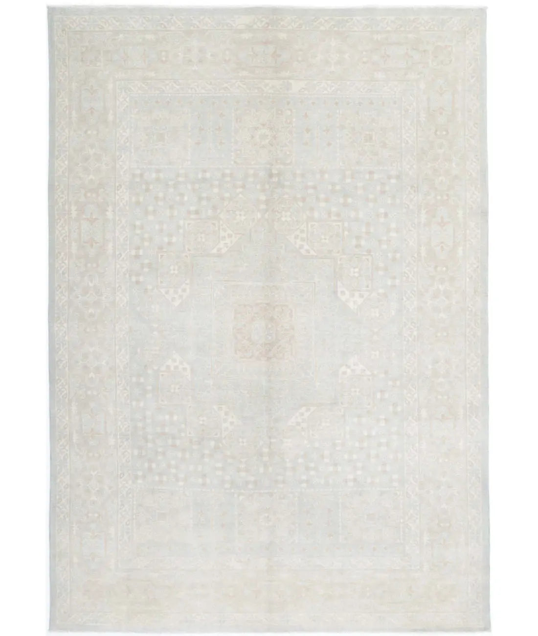 Hand Knotted Fine Mamluk Wool Rug - 6'2'' x 8'10''