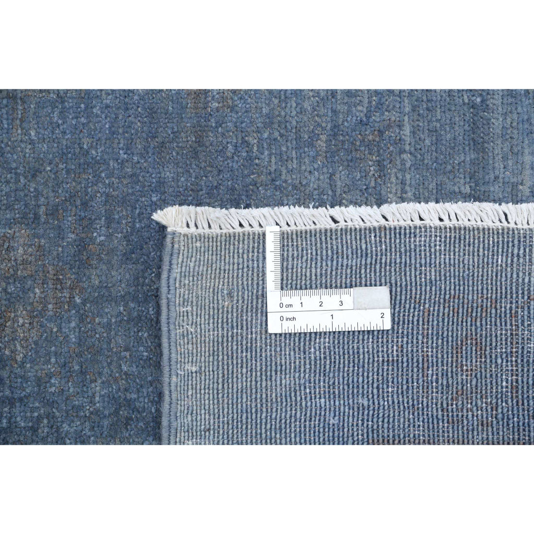 Alfombra de lana fina sobreteñida anudada a mano - 7'10'' x 9'11''
