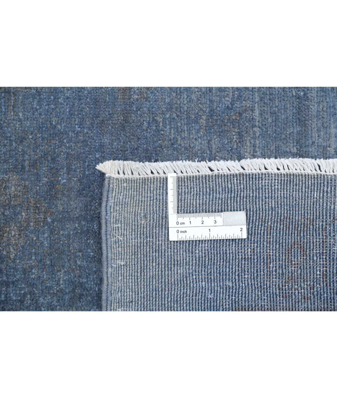 Alfombra de lana fina sobreteñida anudada a mano - 7'10'' x 9'11''