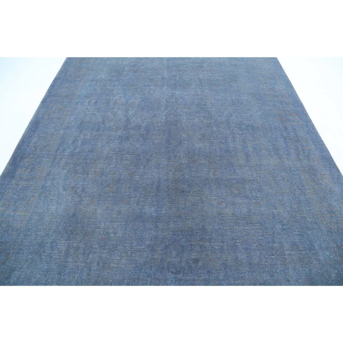 Alfombra de lana fina sobreteñida anudada a mano - 7'10'' x 9'11''