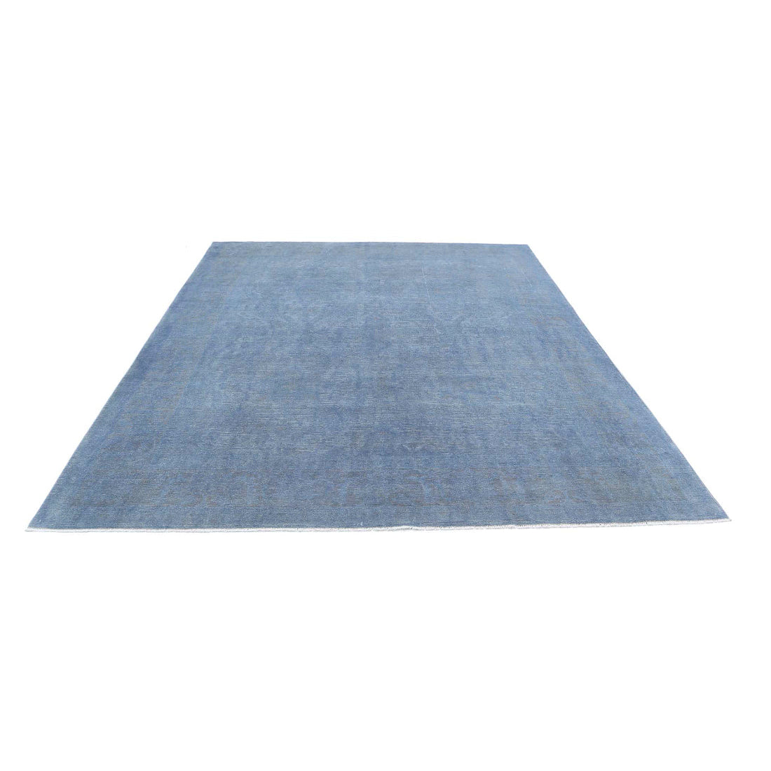 Alfombra de lana fina sobreteñida anudada a mano - 7'10'' x 9'11''