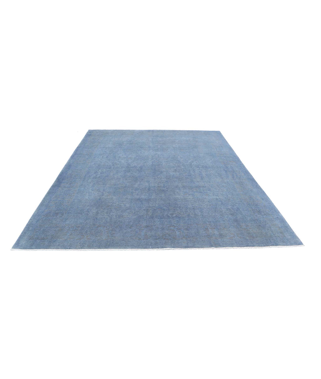 Alfombra de lana fina sobreteñida anudada a mano - 7'10'' x 9'11''