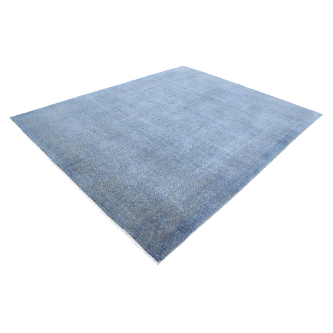 Alfombra de lana fina sobreteñida anudada a mano - 7'10'' x 9'11''