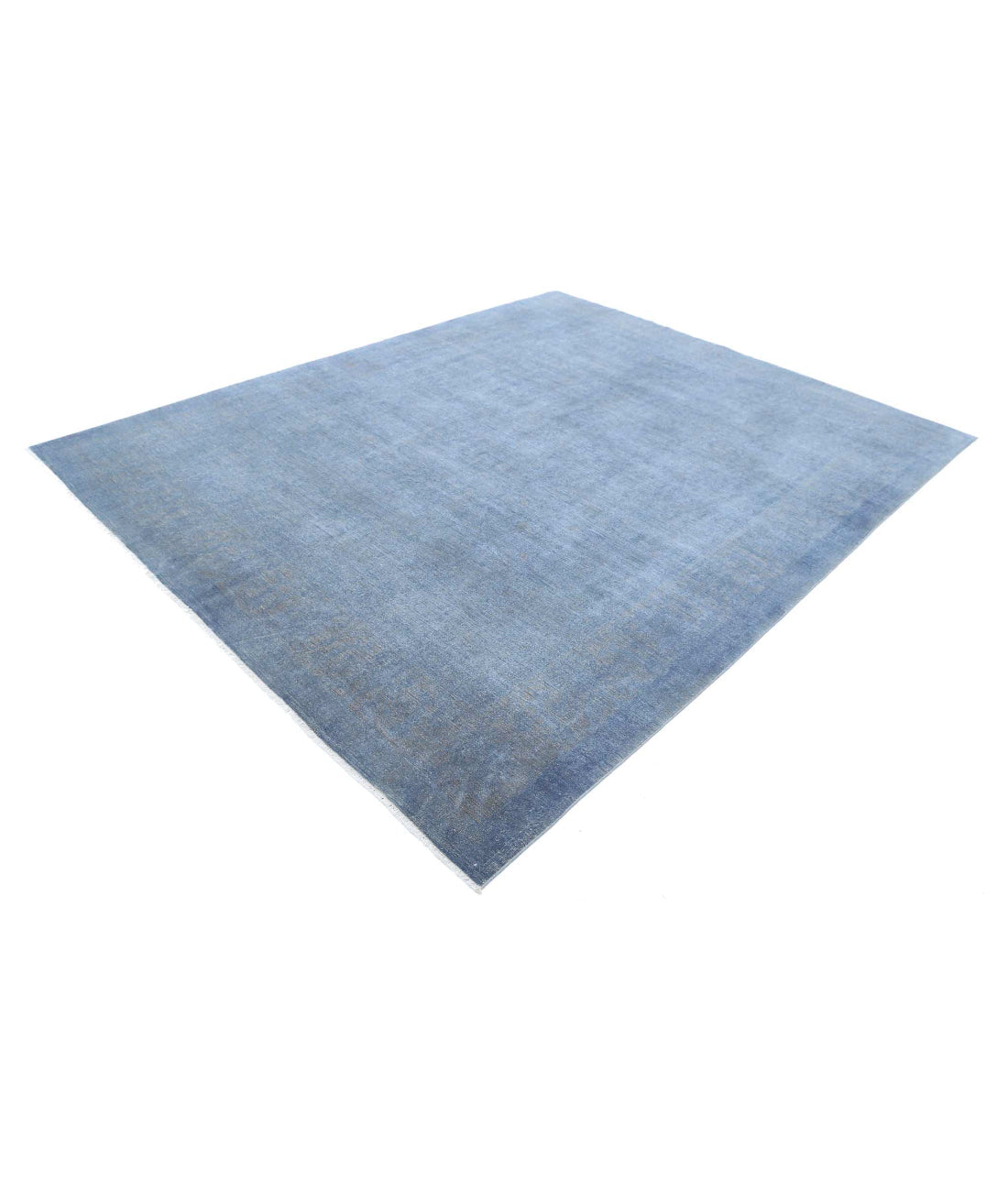 Alfombra de lana fina sobreteñida anudada a mano - 7'10'' x 9'11''