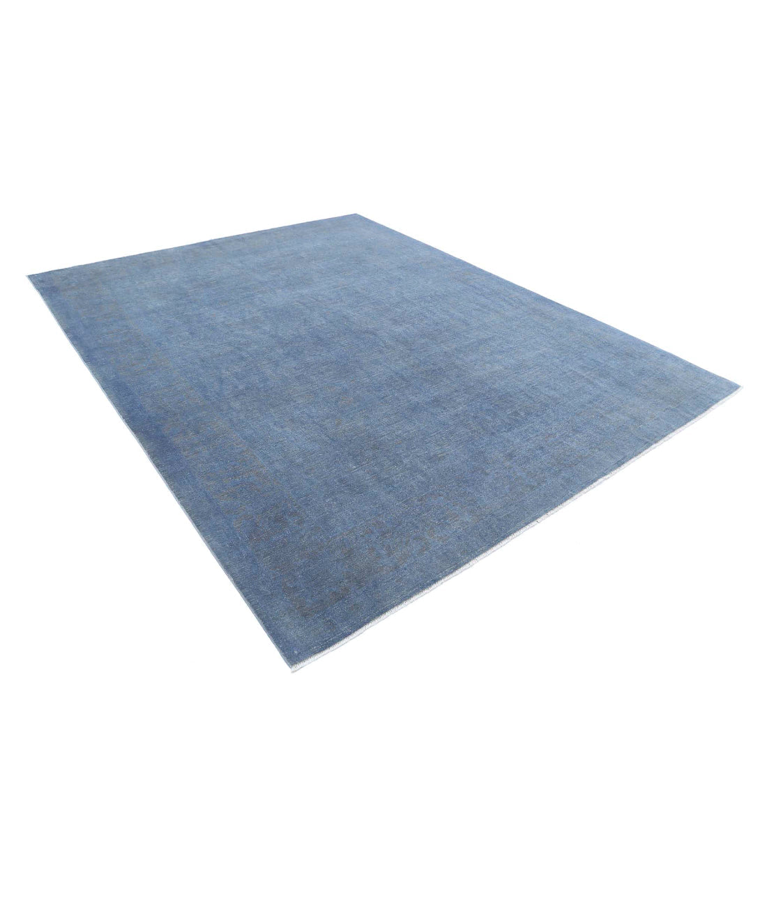 Alfombra de lana fina sobreteñida anudada a mano - 7'10'' x 9'11''