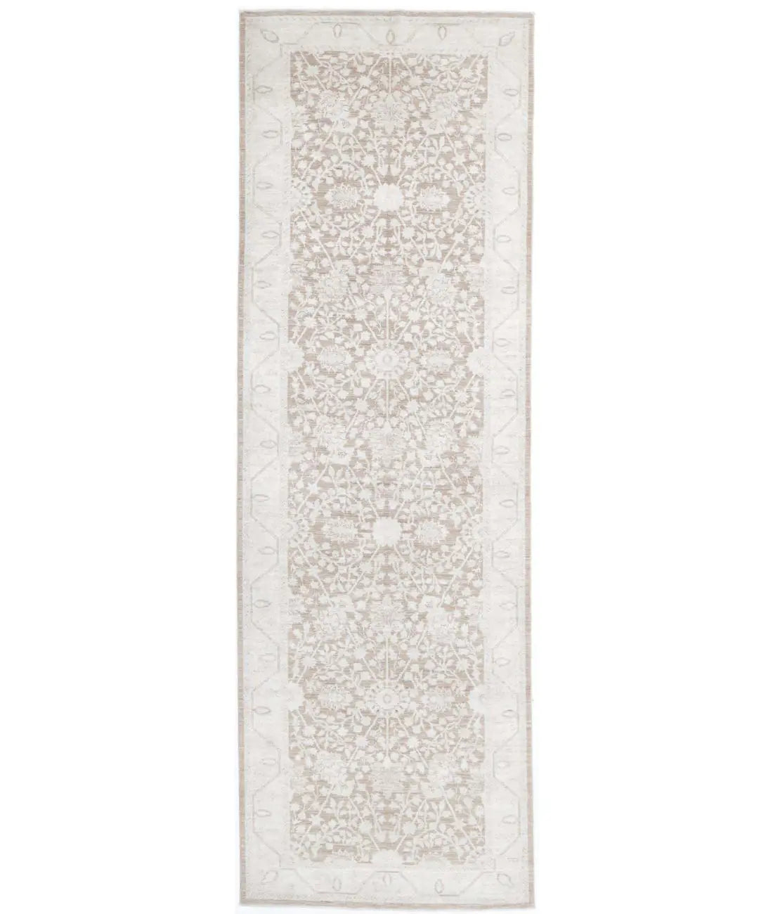Hand Knotted Fine Serenity Wool Rug - 4'0'' x 13'5''