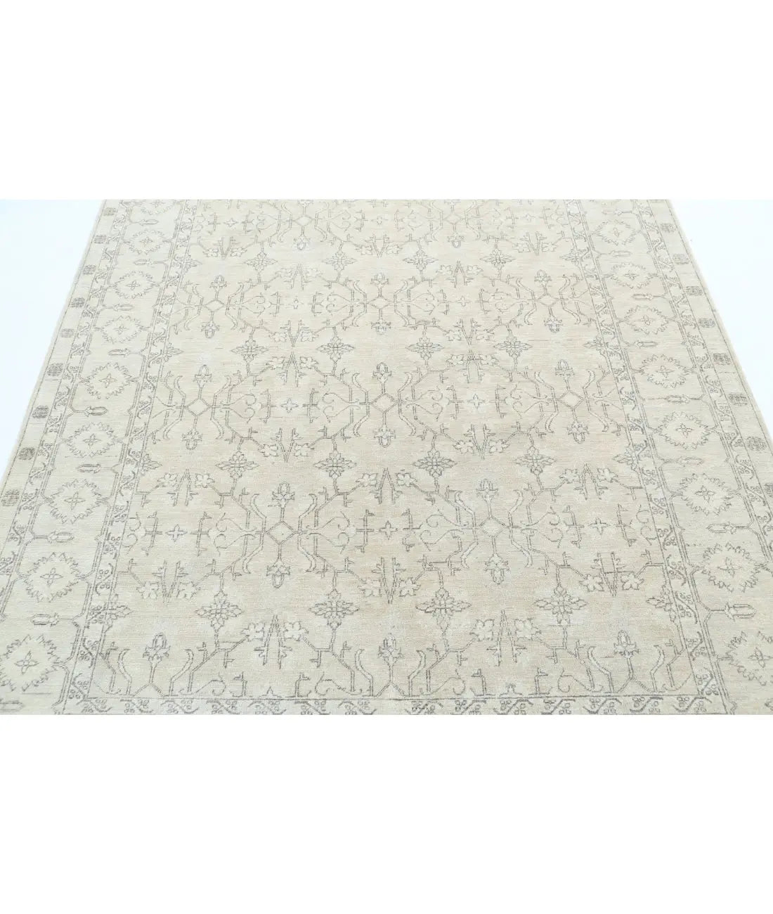 Hand Knotted Fine Serenity Wool Rug - 6'0'' x 7'9'' - Arteverk Rugs Area rug