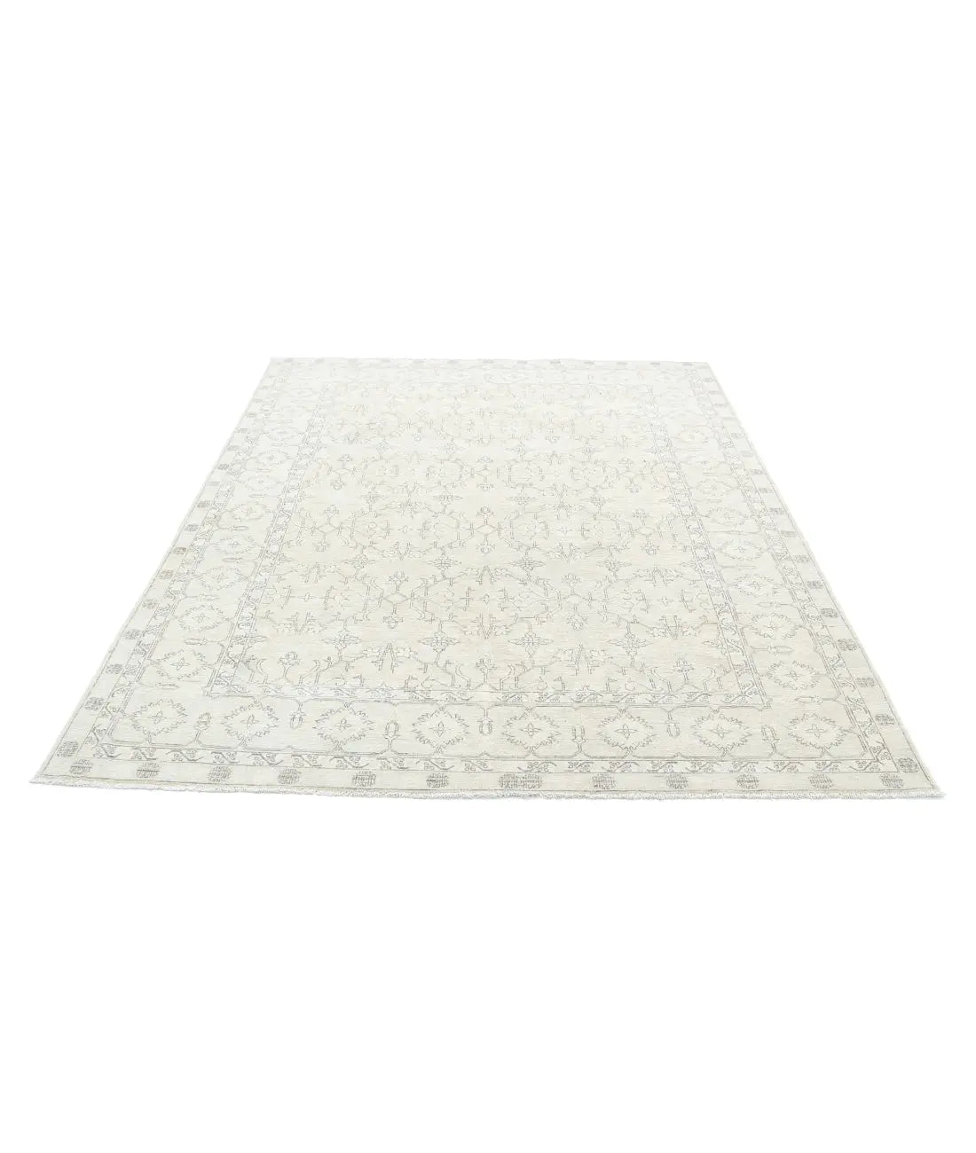 Hand Knotted Fine Serenity Wool Rug - 6'0'' x 7'9'' - Arteverk Rugs Area rug