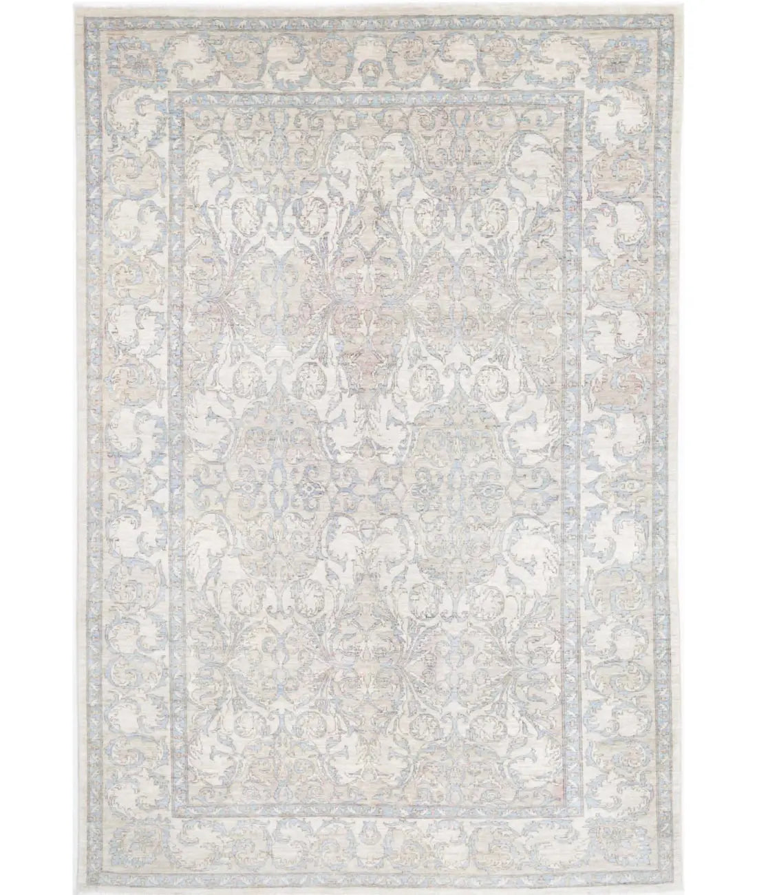 Hand Knotted Fine Serenity Wool Rug - 6'3'' x 9'1''