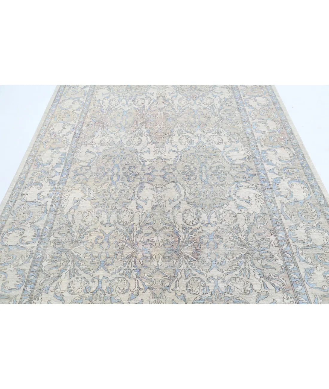 Hand Knotted Fine Serenity Wool Rug - 6'3'' x 9'1'' - Arteverk Rugs Area rug