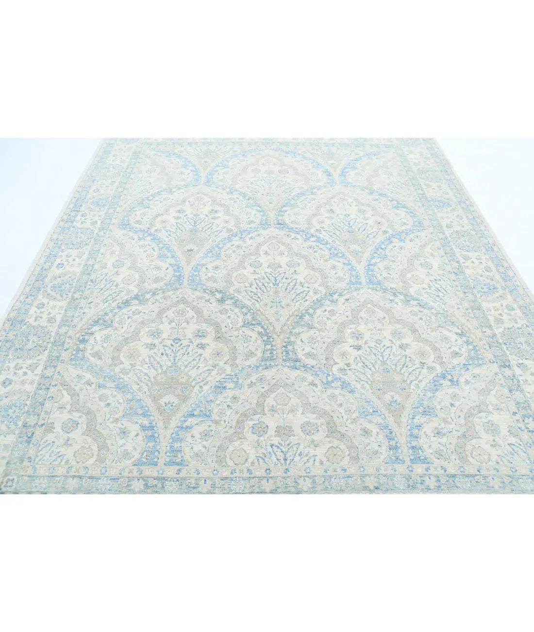 Hand Knotted Fine Serenity Wool Rug - 7'9'' x 9'6'' - Arteverk Rugs Area rug