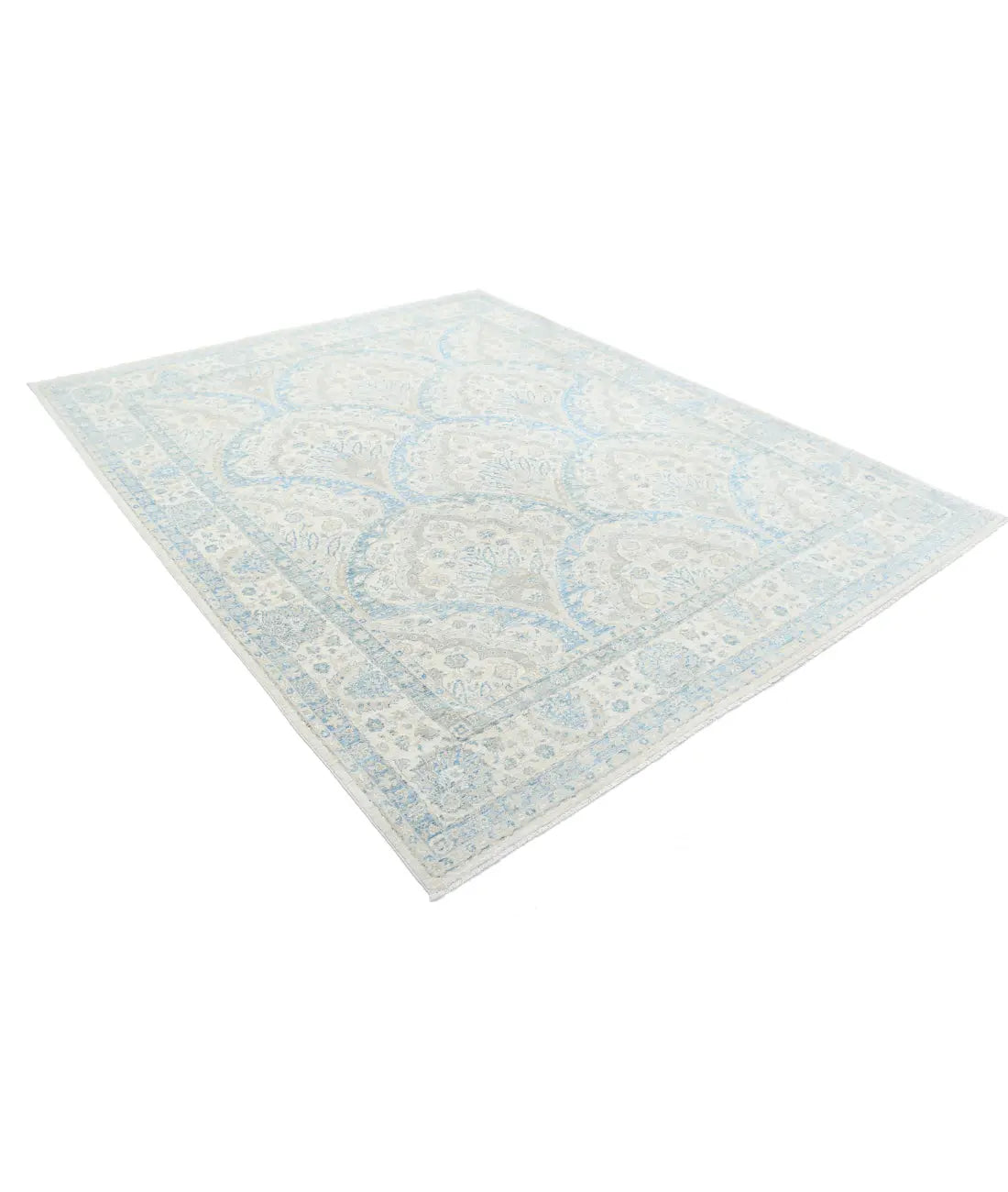 Hand Knotted Fine Serenity Wool Rug - 7'9'' x 9'6'' - Arteverk Rugs Area rug