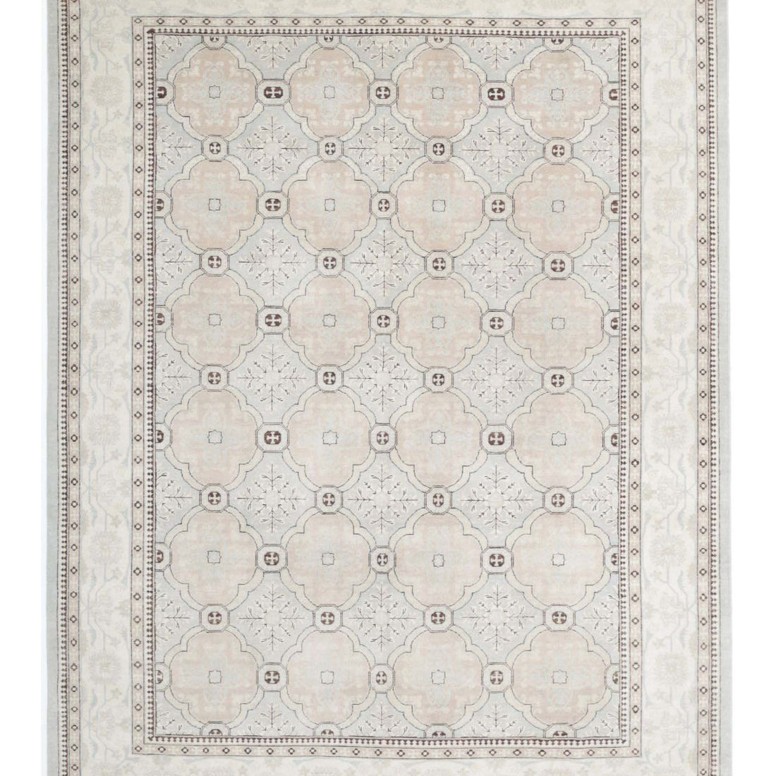 Alfombra de lana fina Serenity anudada a mano - 8'3'' x 11'2''