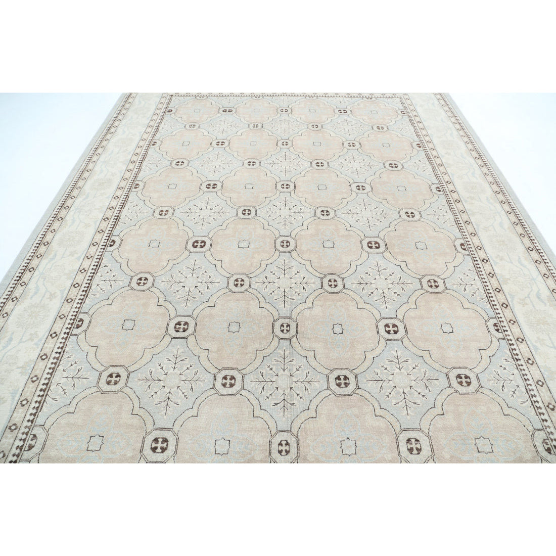 Alfombra de lana fina Serenity anudada a mano - 8'3'' x 11'2''