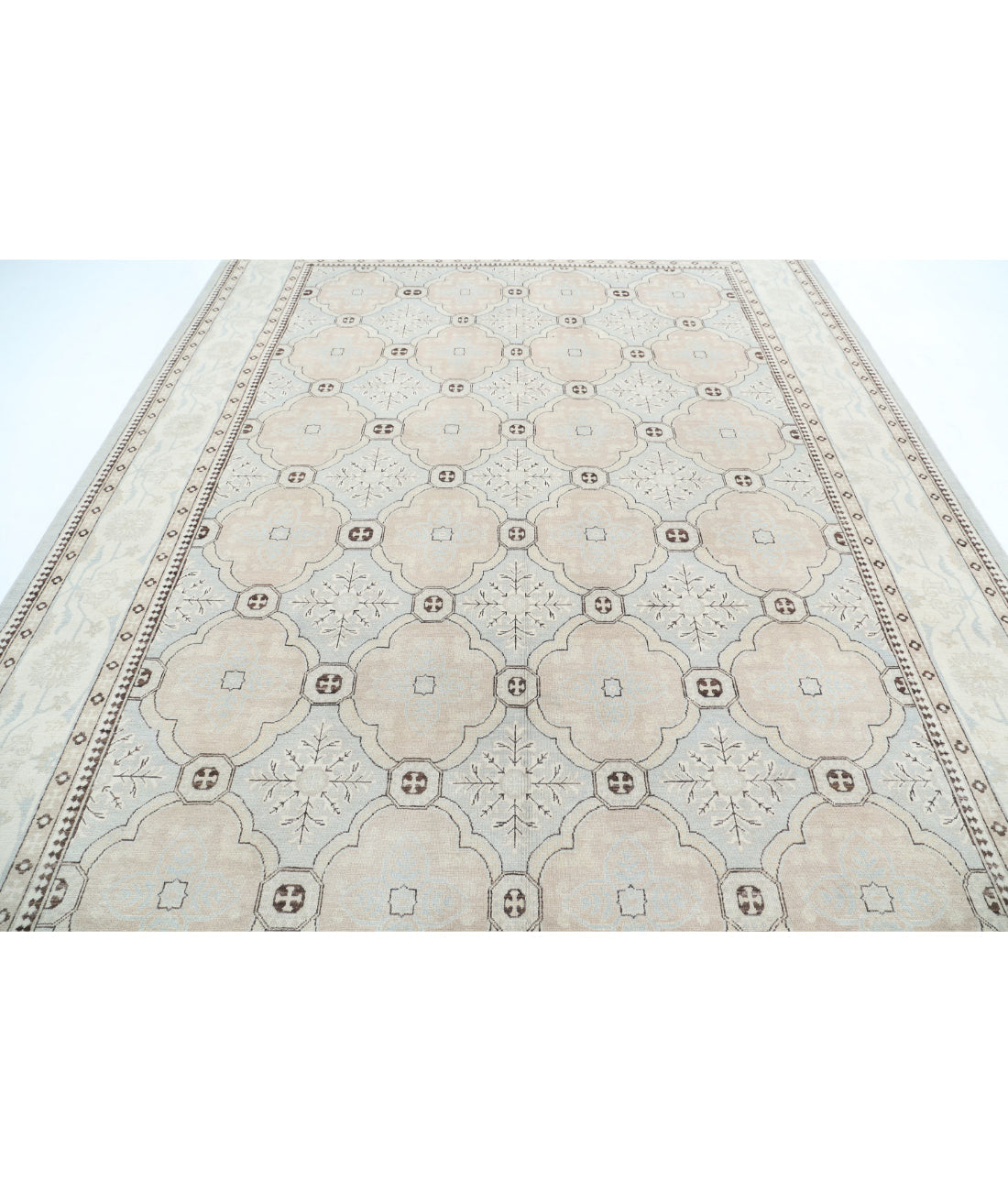 Alfombra de lana fina Serenity anudada a mano - 8'3'' x 11'2''
