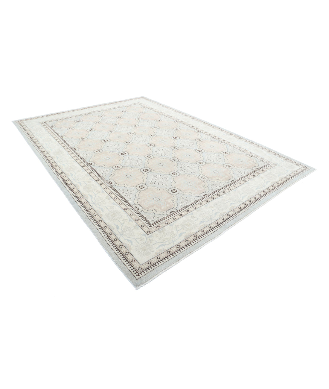 Alfombra de lana fina Serenity anudada a mano - 8'3'' x 11'2''