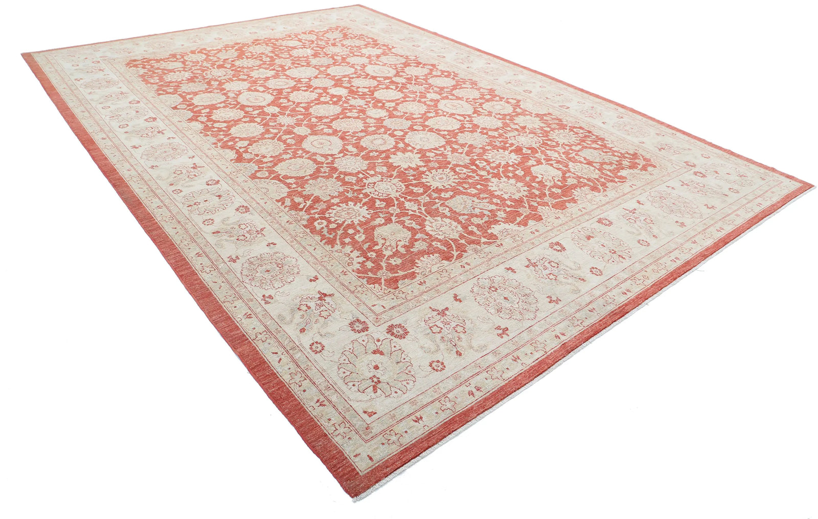 Hand Knotted Fine Ziegler Wool Rug - 10'1'' x 14'0''