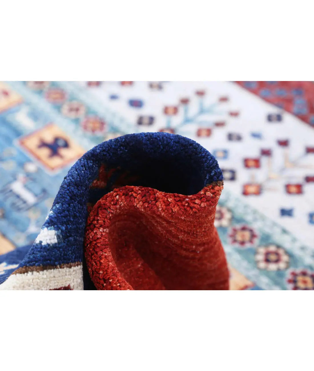 Hand Knotted Gabbeh Wool Rug - 8'2'' x 9'9'' - Arteverk Rugs Area rug