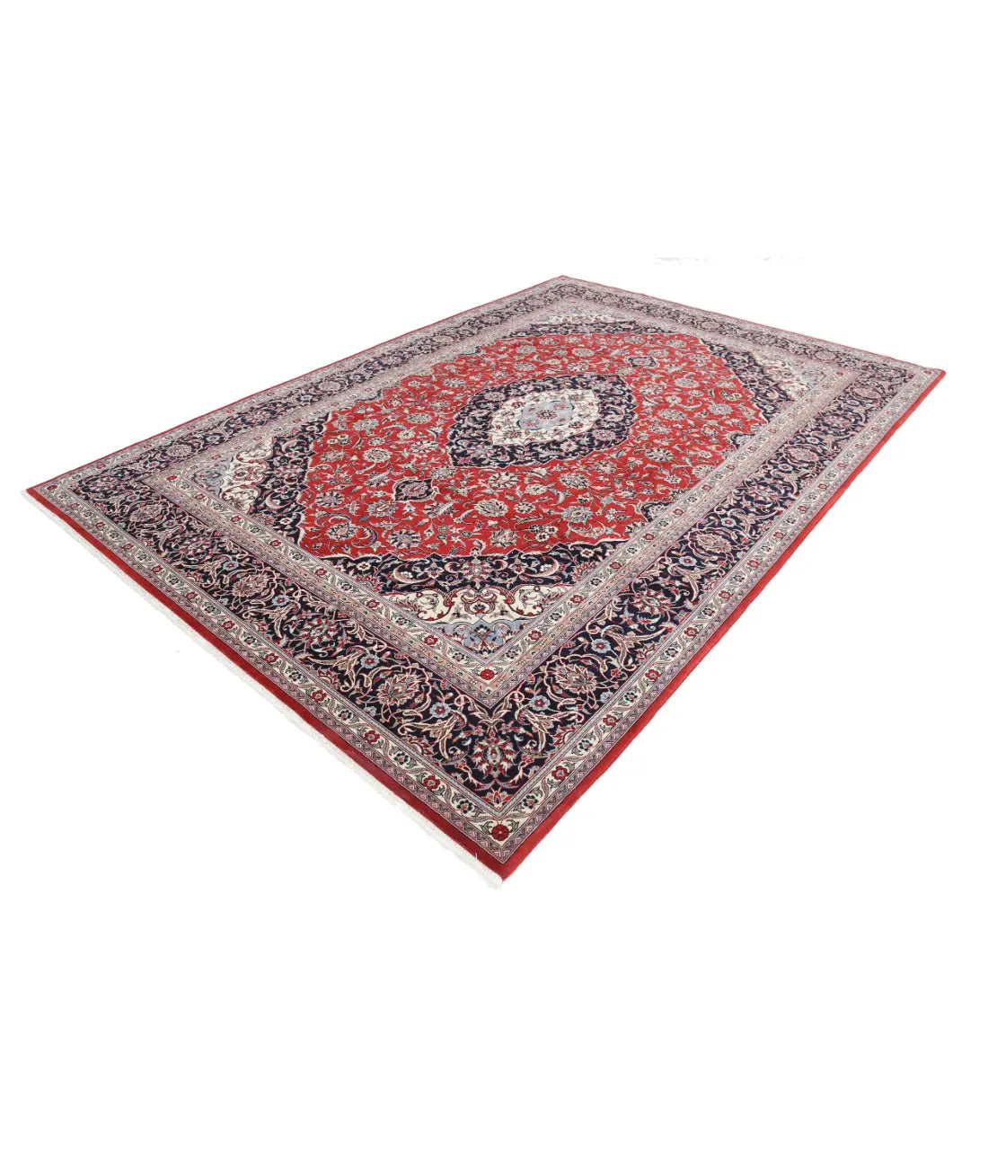 Hand Knotted Heritage Fine Persian Style Wool Rug - 7'10'' x 11'3'' Arteverk Arteverk Rugs