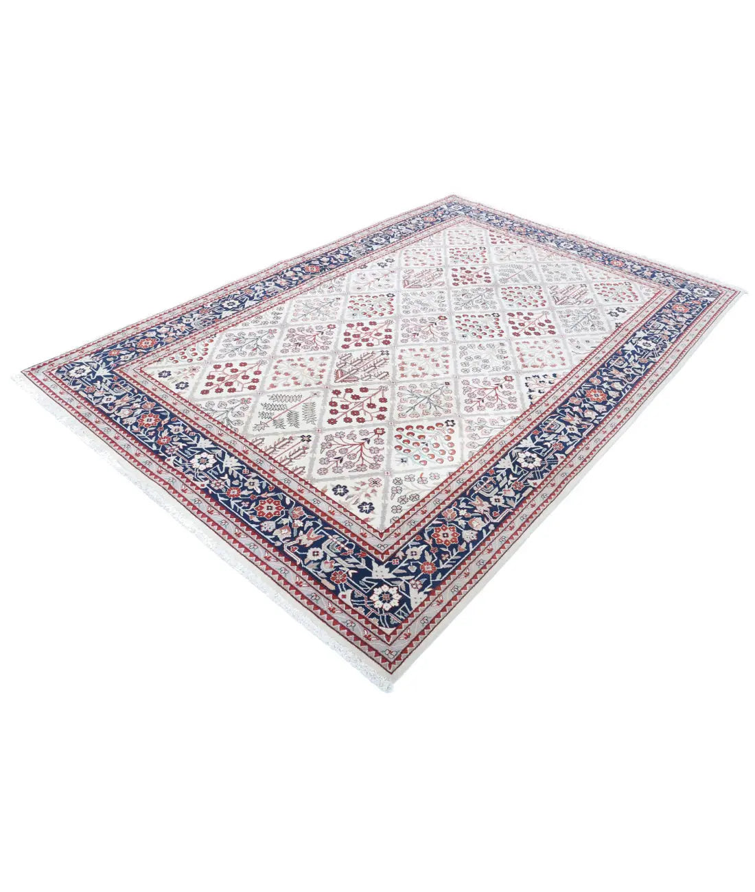 Hand Knotted Heritage Oriental  Josheghan Wool Rug - 6'1'' x 9'2''