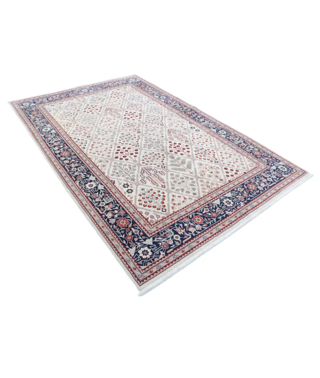 Hand Knotted Heritage Oriental  Josheghan Wool Rug - 6'1'' x 9'2''