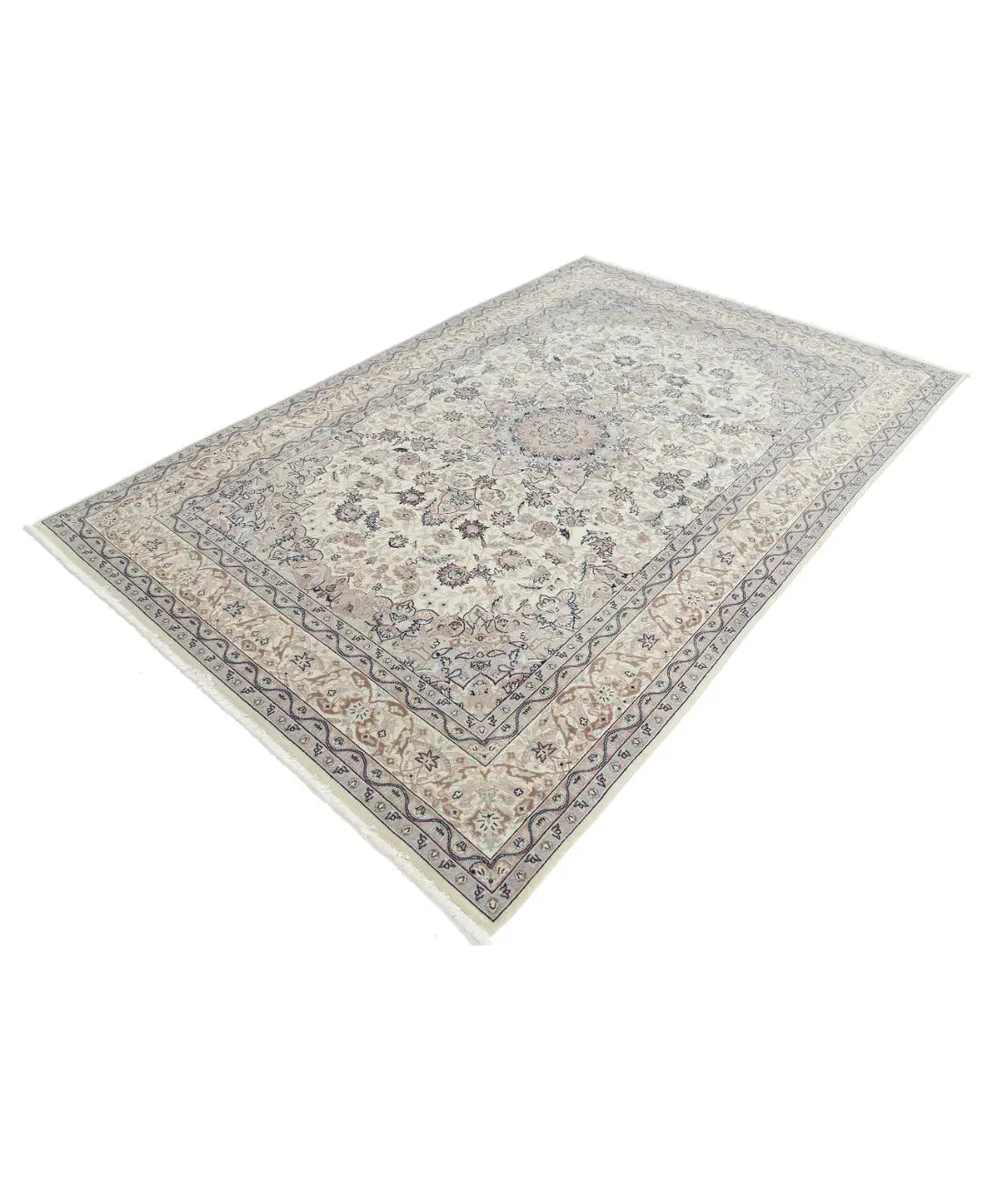Hand Knotted Heritage Persian Style Wool Rug - 5'11'' x 8'11'' Arteverk Arteverk Rugs