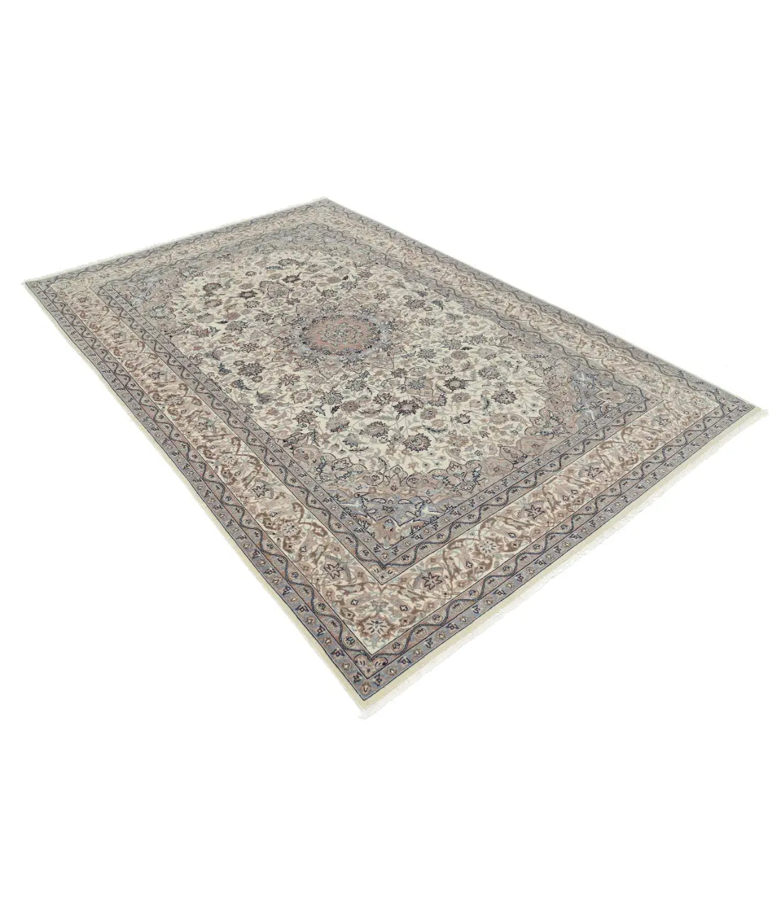 Hand Knotted Heritage Persian Style Wool Rug - 5'11'' x 8'11'' Arteverk Arteverk Rugs