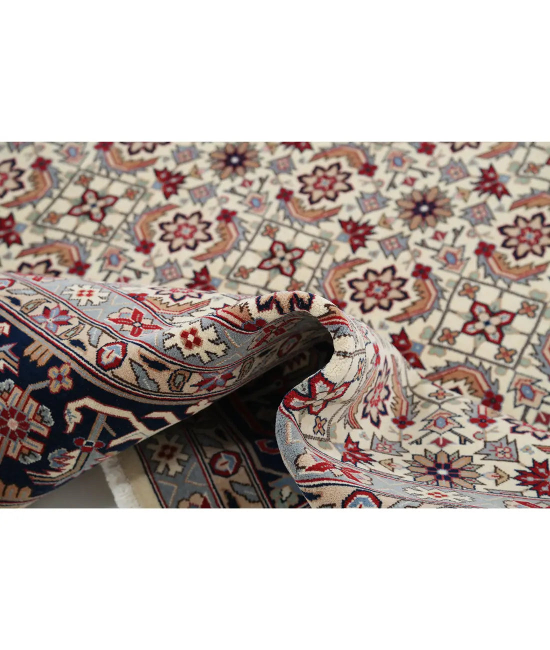 Hand Knotted Heritage Persian Style Wool Rug - 8'0'' x 9'11'' Arteverk Arteverk Rugs