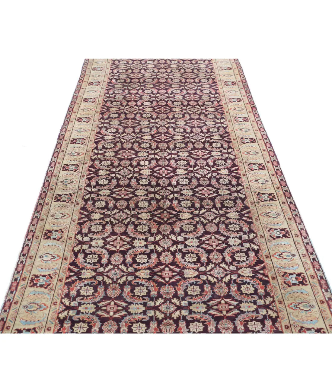 Hand Knotted Heritage Tabriz Wool Rug - 3'11'' x 11'11''