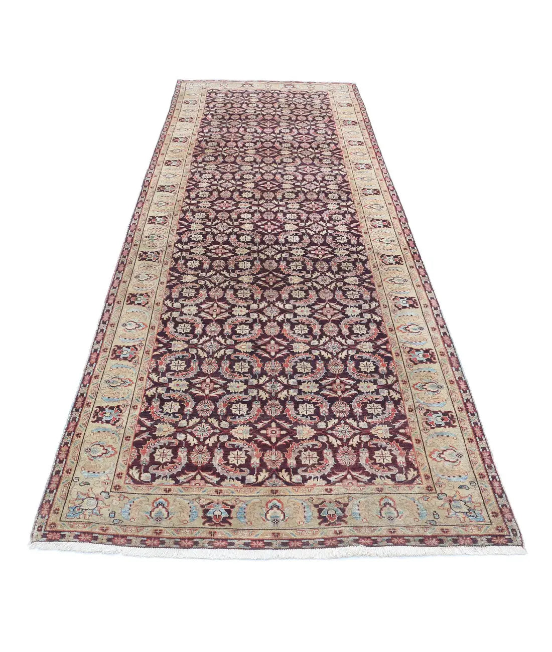 Hand Knotted Heritage Tabriz Wool Rug - 3'11'' x 11'11''